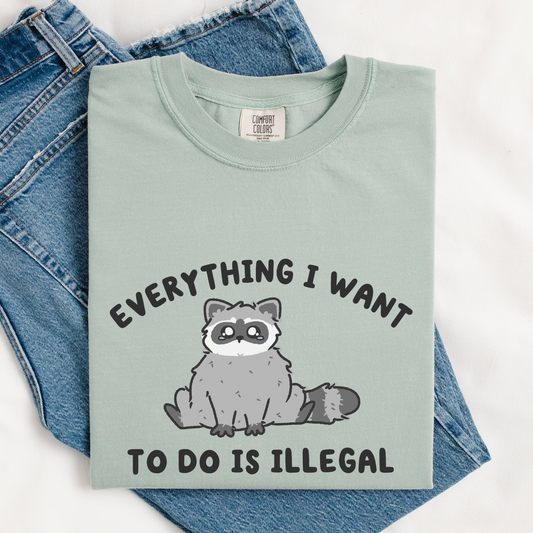 Everything I Want To Do Is Illegal Comfort Color Shirt