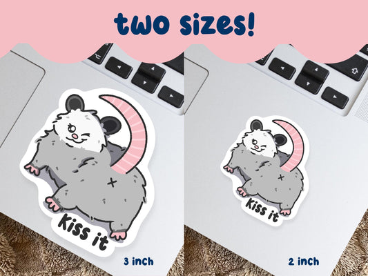 Kiss It Possum Butt Sticker