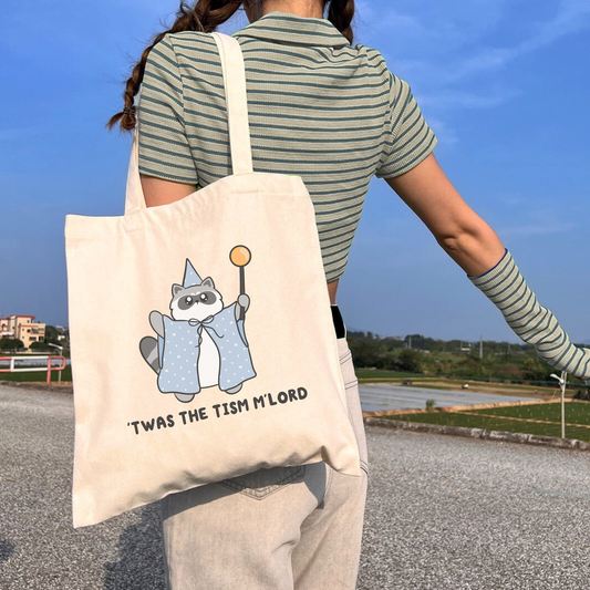 Twas The Tism Mlord Raccoon Tote Bag