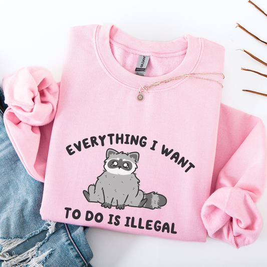 Everything I Want To Do Is Illegal Sweatshirt