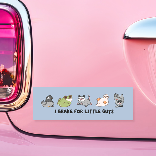 I Brake For Little Guys Car Magnet