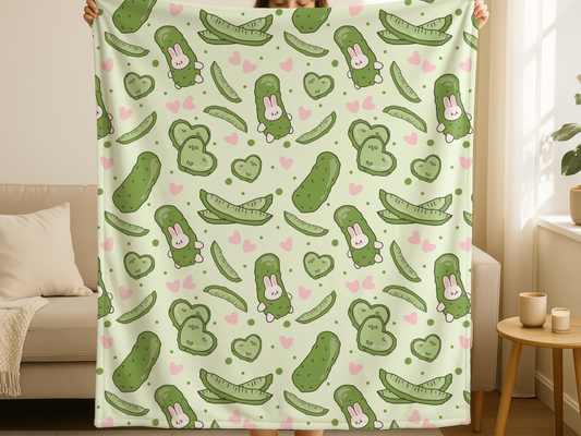 Silly Pickle Lover Blanket