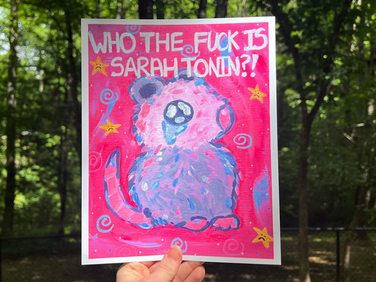 Who The Fuck Is Sarah Tonin Art Print