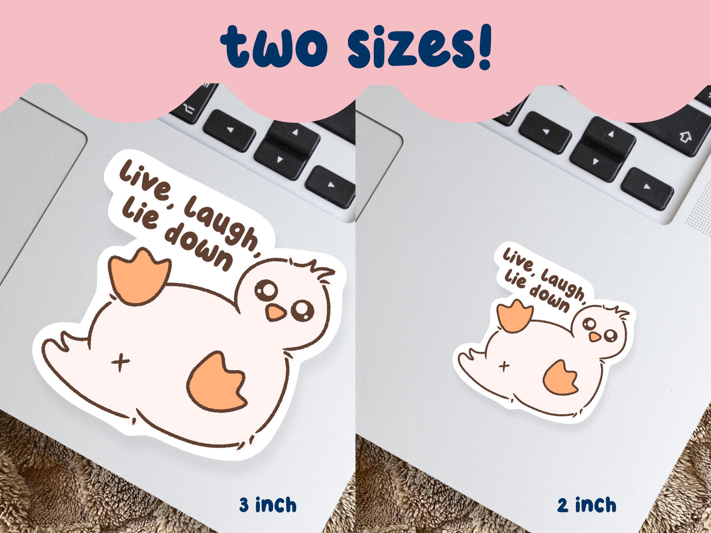 Live Laugh Lie Down Sticker