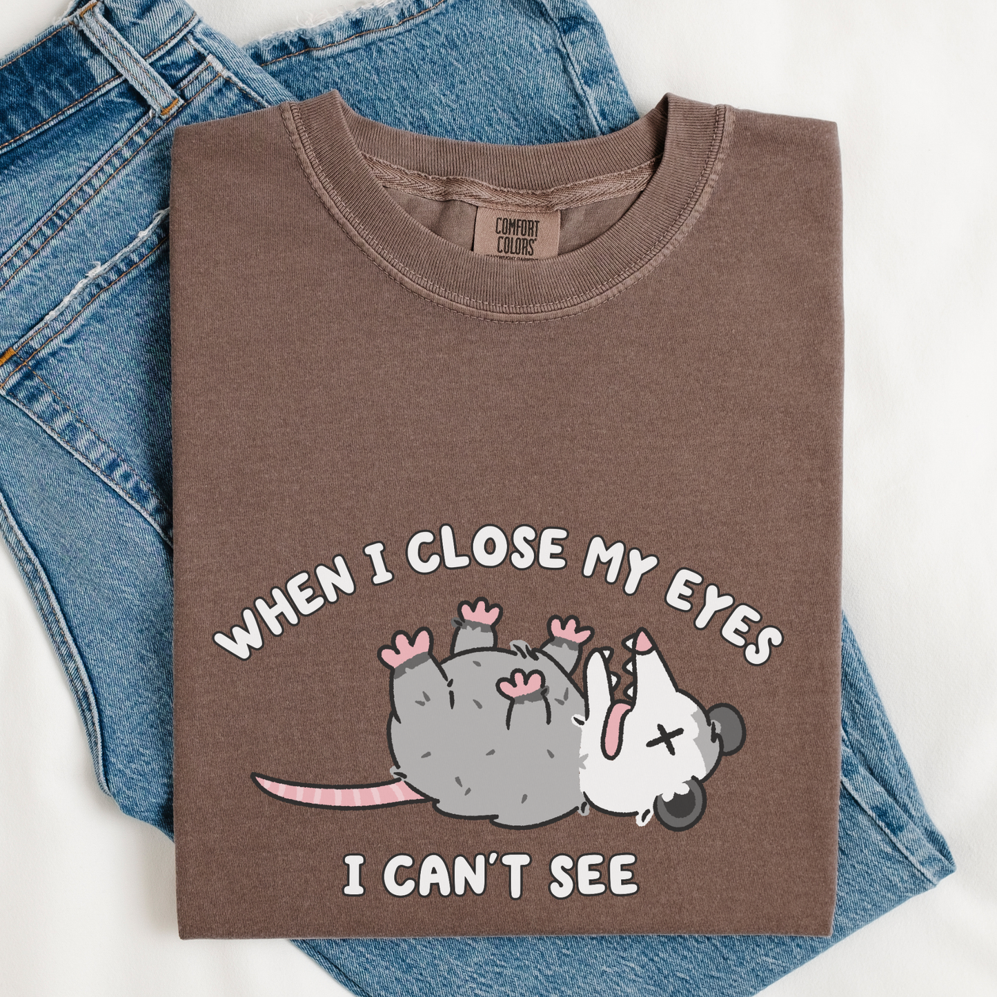 When I Close My Eyes I Can't See Comfort Colors Shirt