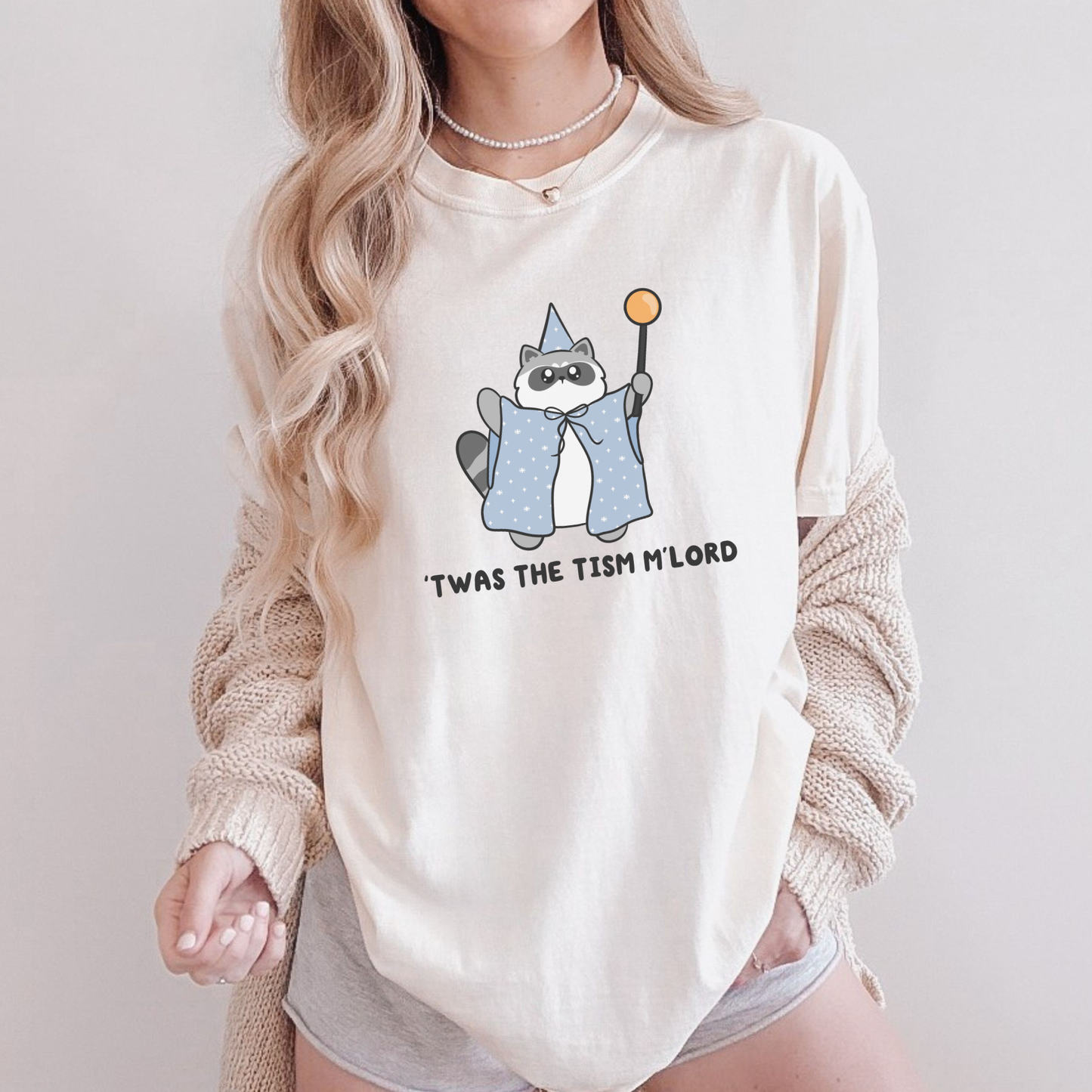 Twas The Tism Mlord Raccoon Comfort Colors Shirt
