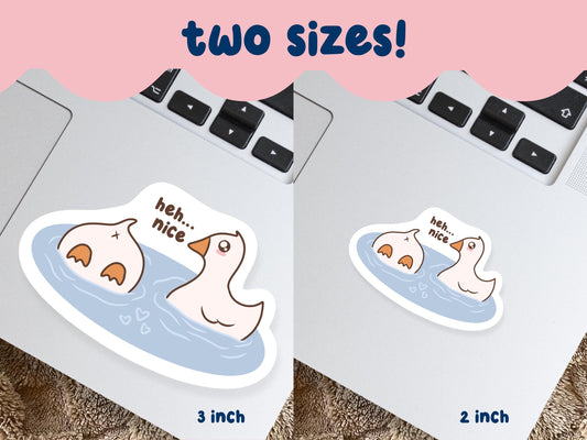 Funny Goose Couple Sticker