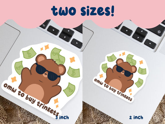 On My Way To Buy Trinkets Sticker
