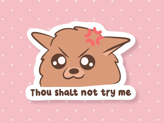 Thou Shalt Not Try Me Sticker