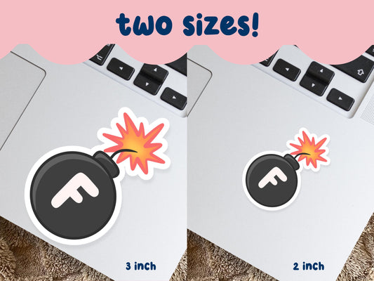 F Bomb Sticker
