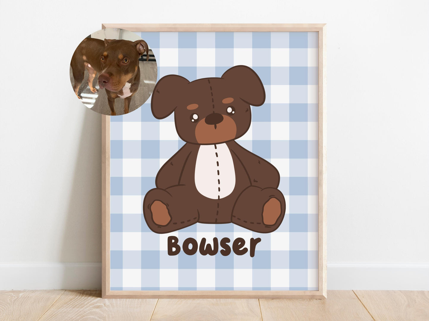 Custom Teddy Bear Pet Portrait