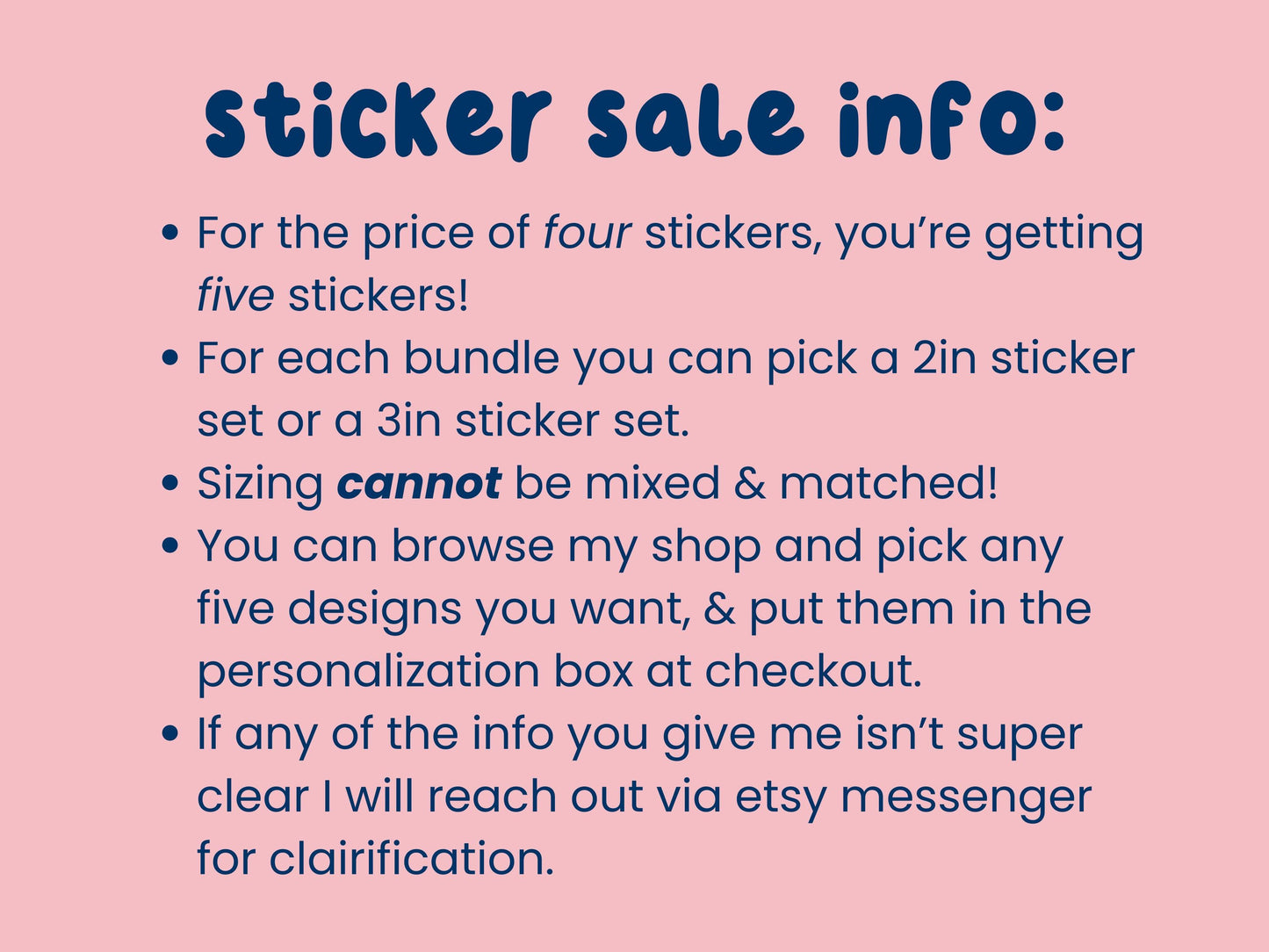 Buy 4 Get 1 Free Make Your Own Sticker Bundle & Save