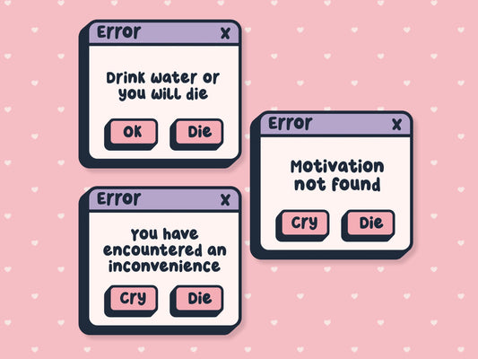 Unhinged Error Sticker