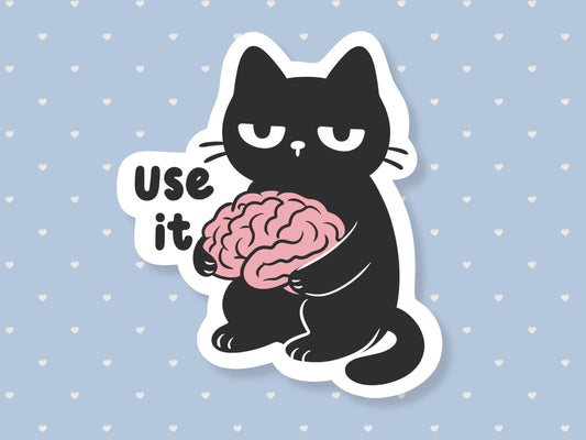 Use Your Brain Sticker