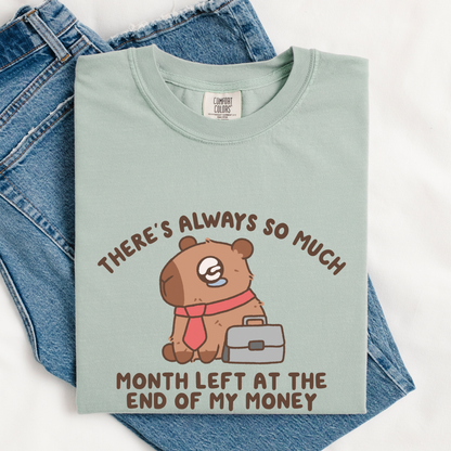 There's Always So Much Month Left At The End Of My Money Comfort Colors Shirt