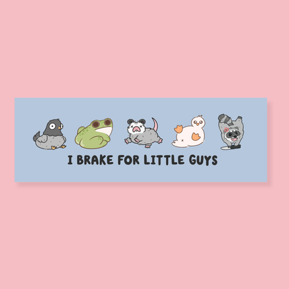 I Brake For Little Guys Car Magnet
