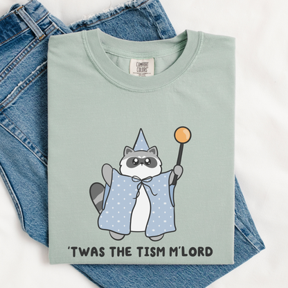 Twas The Tism Mlord Raccoon Comfort Colors Shirt