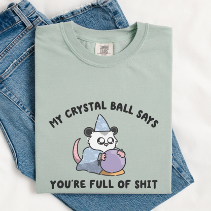 You're Full Of Shit Crystal Ball Comfort Color Shirt