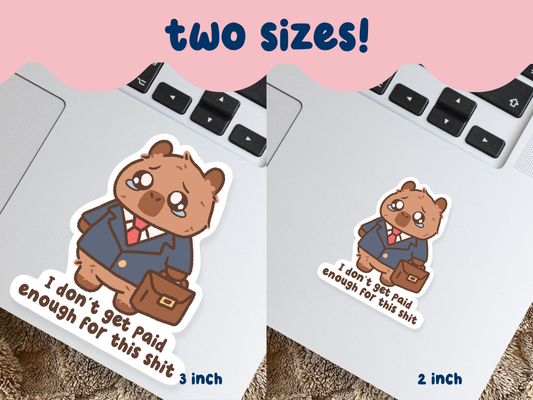 I Don't Get Paid Enough For This Sticker