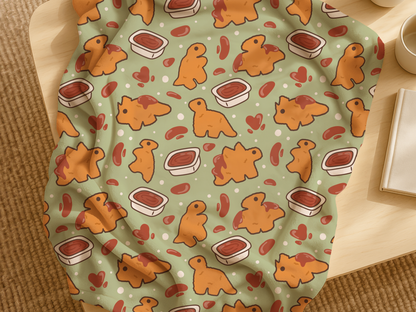 Dino Nuggets & Ketchup Blanket
