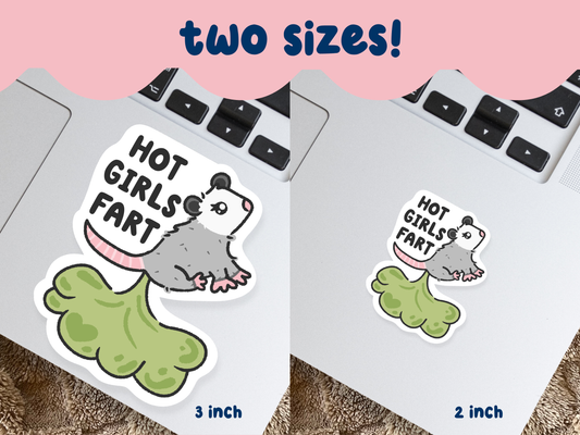 Hot Girls Fart Sticker