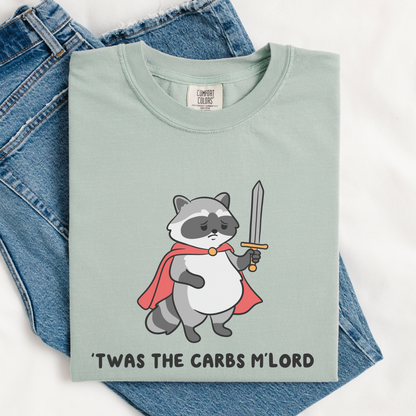 Twas The Carbs Mlord Raccoon Comfort Colors Shirt