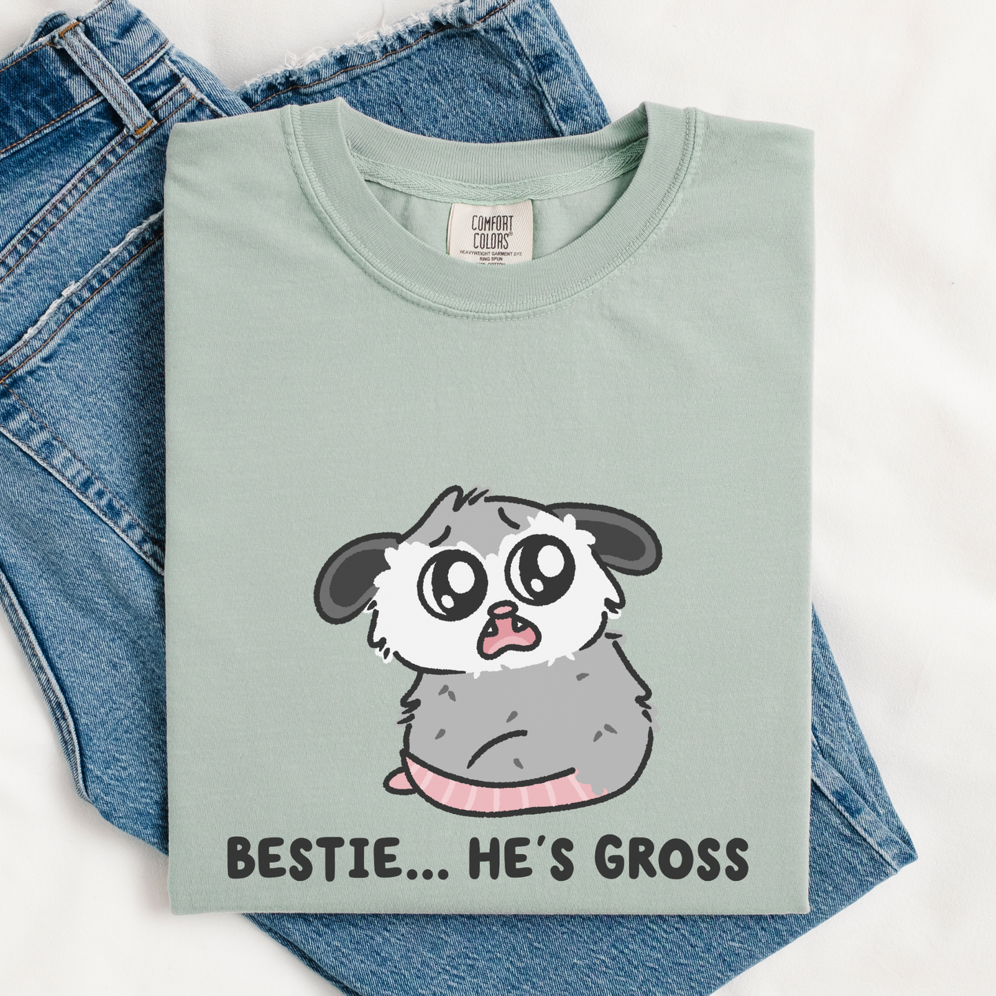 Bestie He's Gross Comfort Colors Shirt