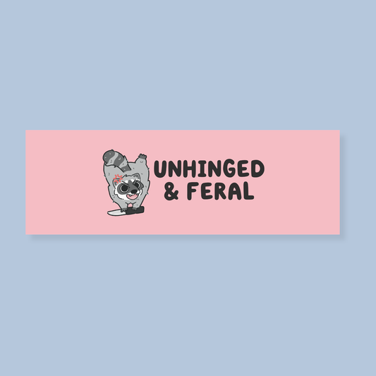 Unhinged & Feral Car Magnet