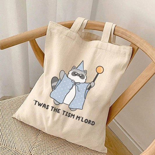 Twas The Tism Mlord Raccoon Tote Bag