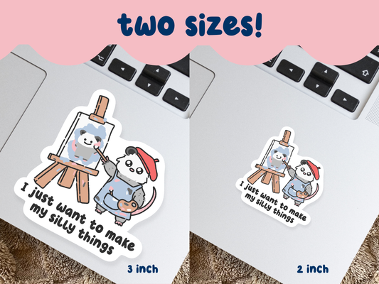 Make My Silly Things Sticker