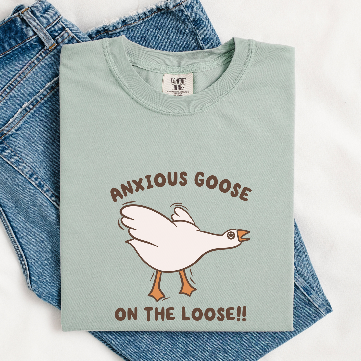 Anxious Goose On The Loose Comfort Colors Shirt