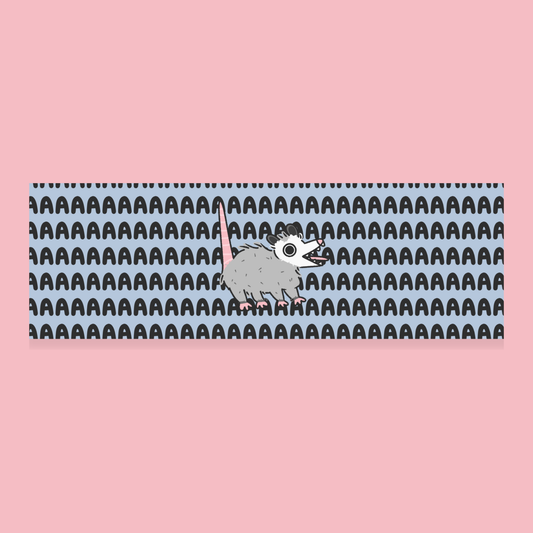 Screaming Possum Car Magnet