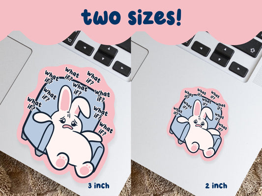 What If? Anxious Bunny Sticker