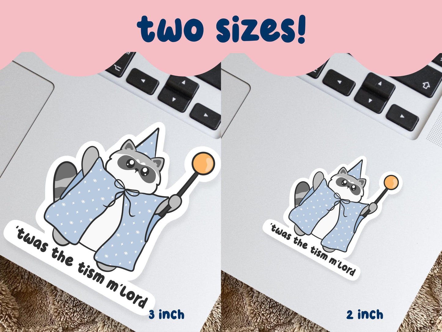 Twas The Tism Mlord Raccoon Sticker