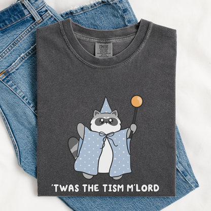 Twas The Tism Mlord Raccoon Comfort Colors Shirt