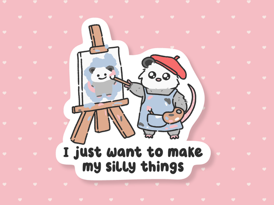 Make My Silly Things Sticker
