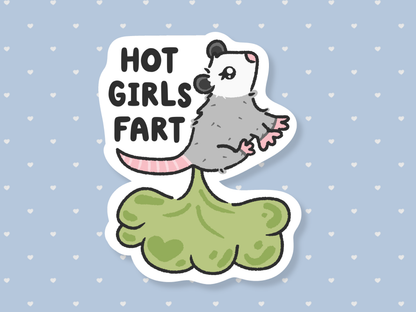 Hot Girls Fart Sticker