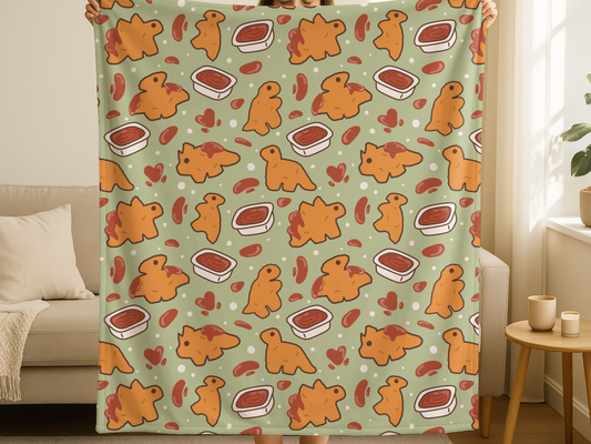 Dino Nuggets & Ketchup Blanket
