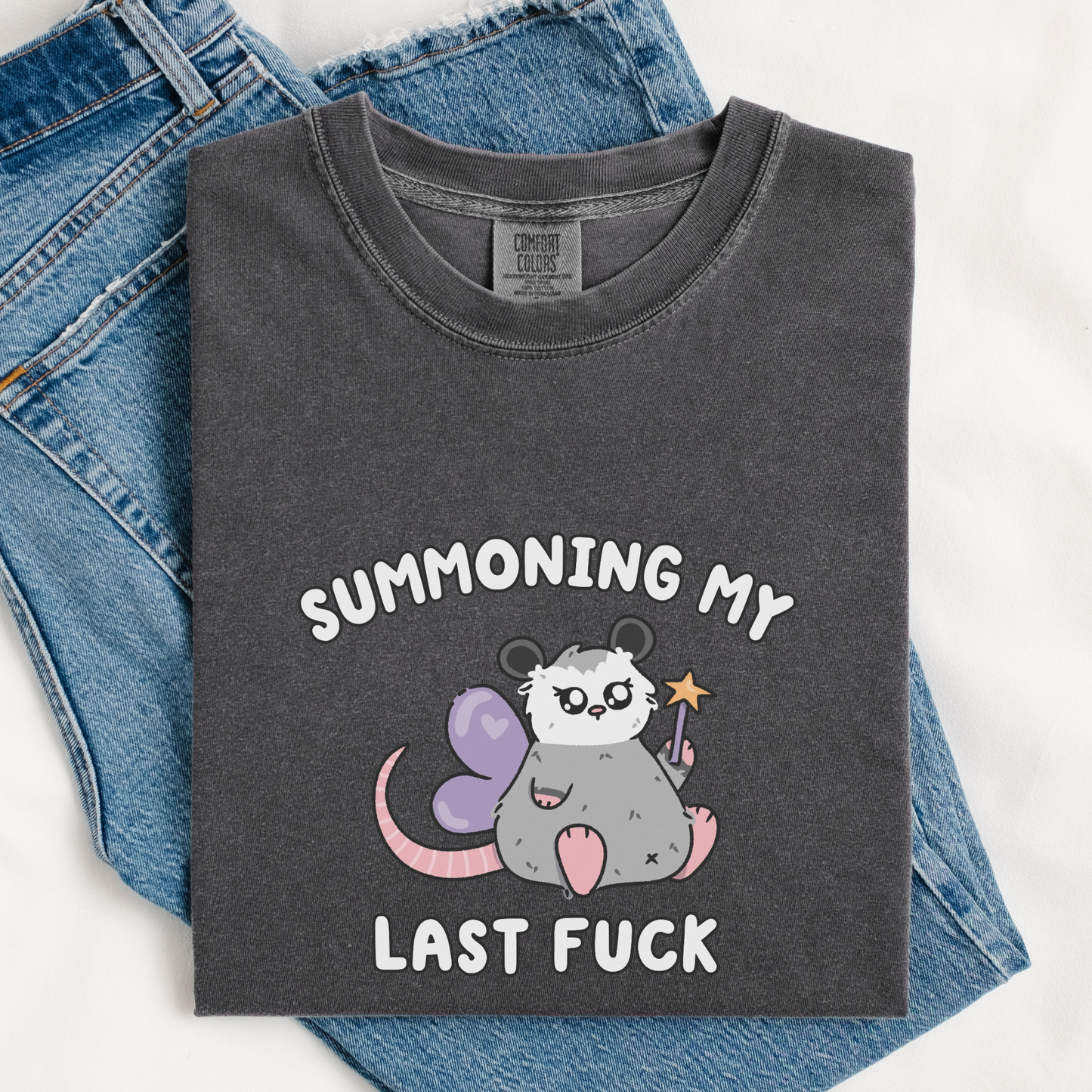 Summoning My Last Fuck Comfort Colors Shirt