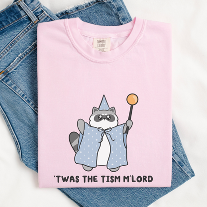 Twas The Tism Mlord Raccoon Comfort Colors Shirt