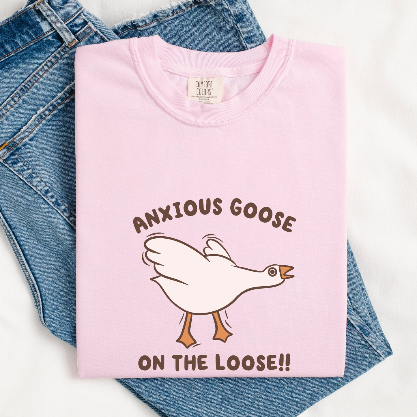 Anxious Goose On The Loose Comfort Colors Shirt