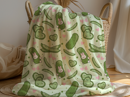 Silly Pickle Lover Blanket