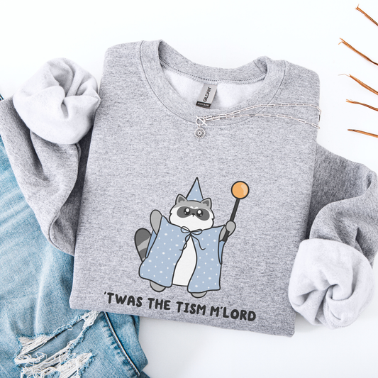 Twas The Tism Mlord Raccoon Sweatshirt
