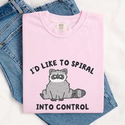 Spiral Into Control Comfort Colors Shirt