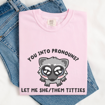 Let Me She/Them Titties Comfort Colors Shirt