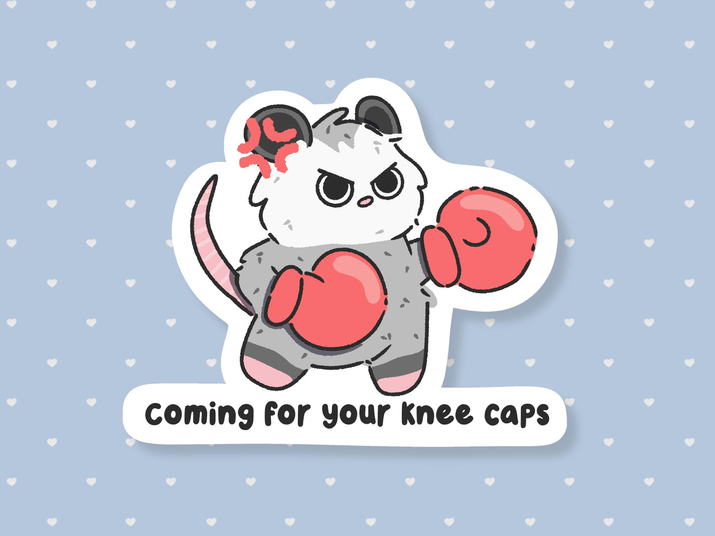 Coming For Your Knee Caps Possum Sticker