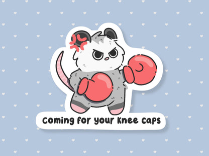 Coming For Your Knee Caps Possum Sticker