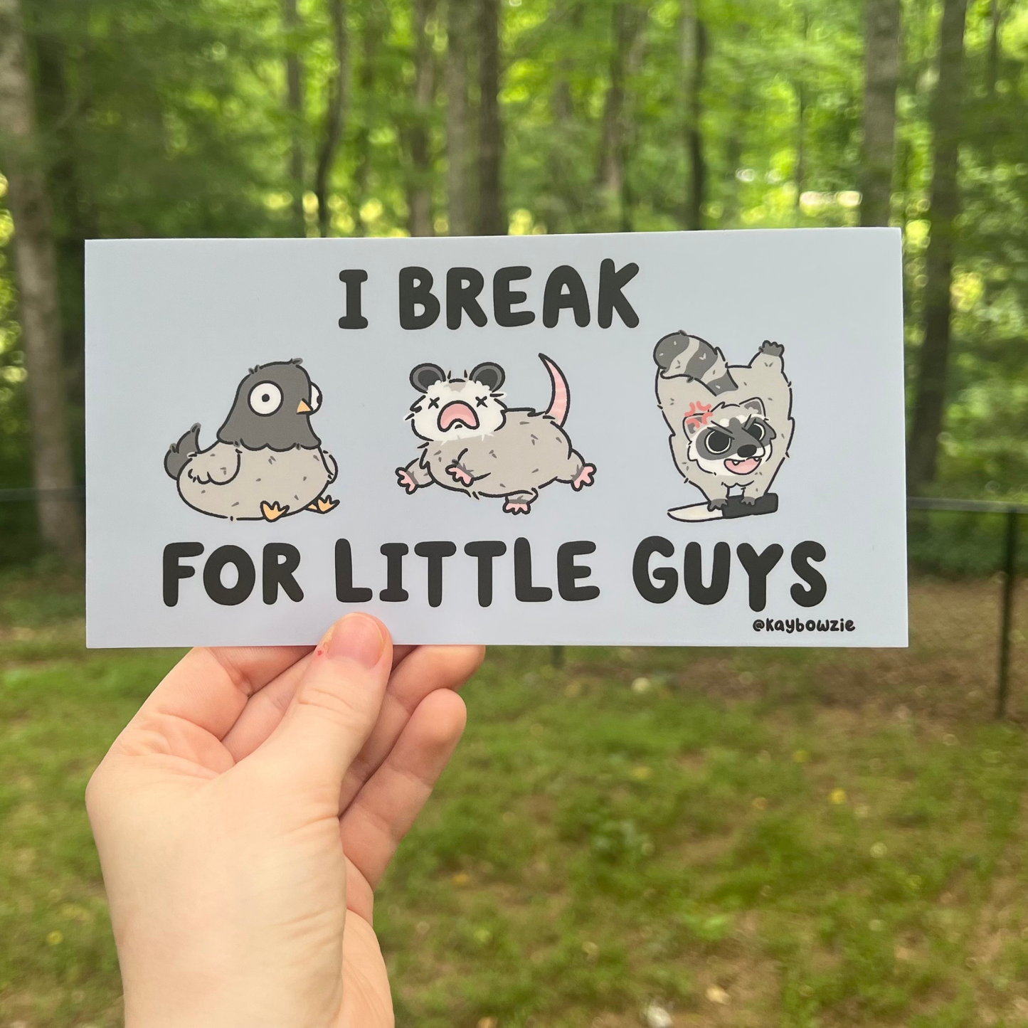 B Grade I Break For Little Guys Bumper Sticker