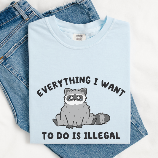 Everything I Want To Do Is Illegal Comfort Color Shirt