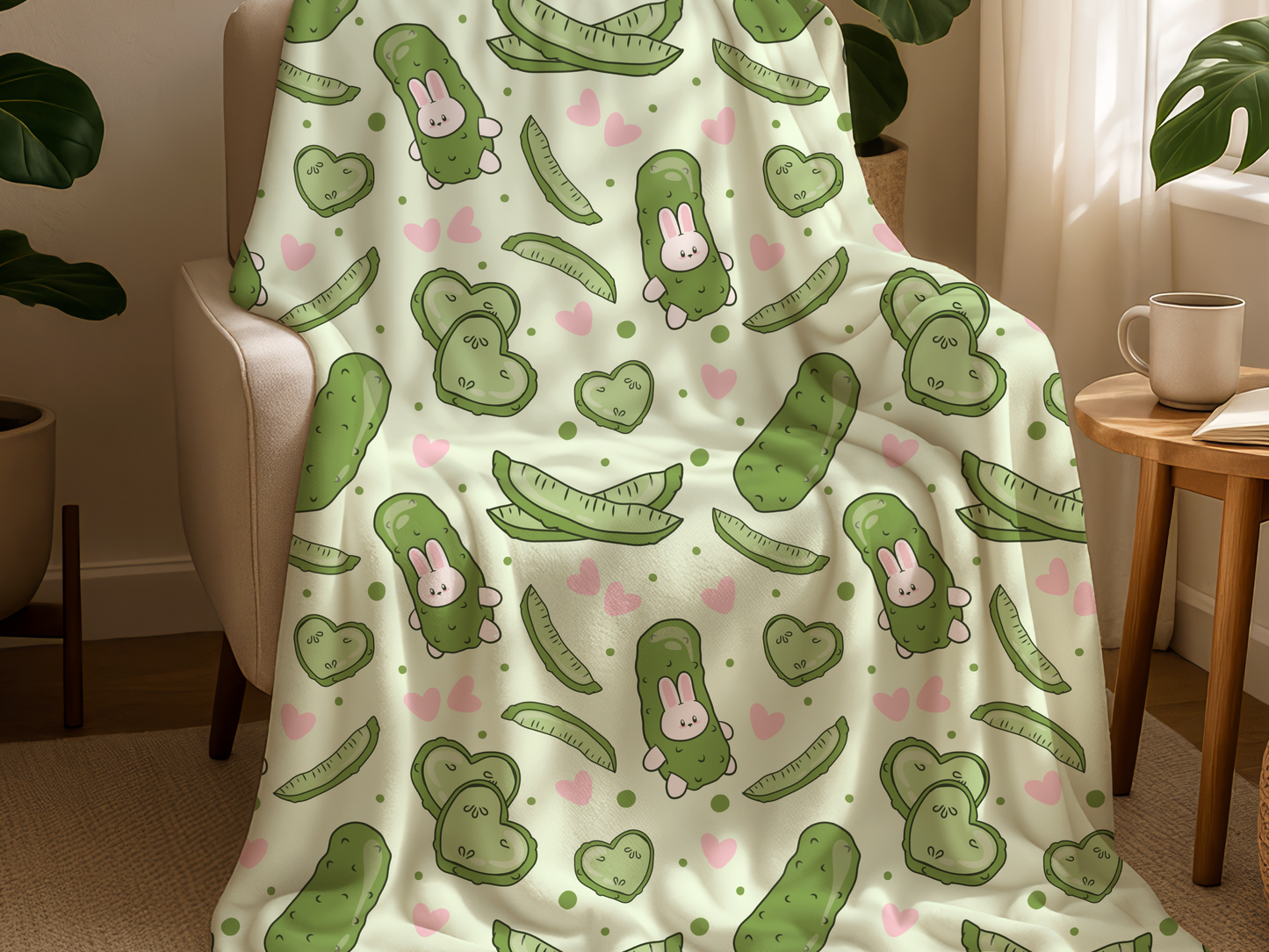 Silly Pickle Lover Blanket